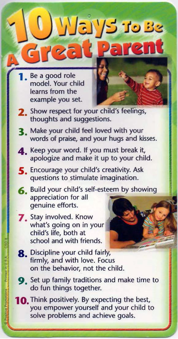 10 Ways to Be a Great Parent