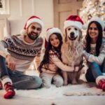 family picture-santa-hat christmas